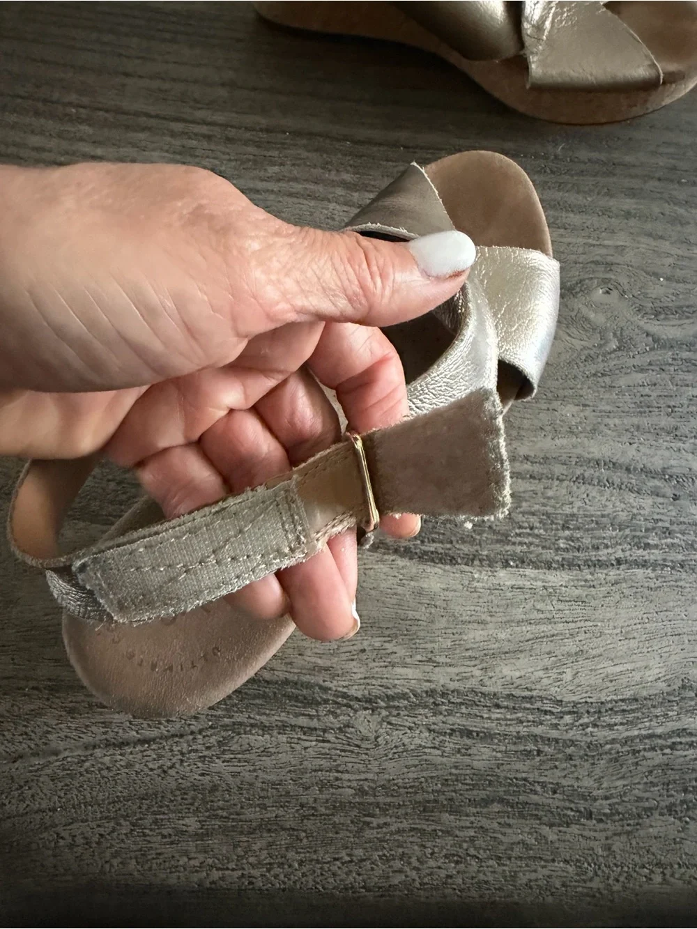 Clarks slingback wedge